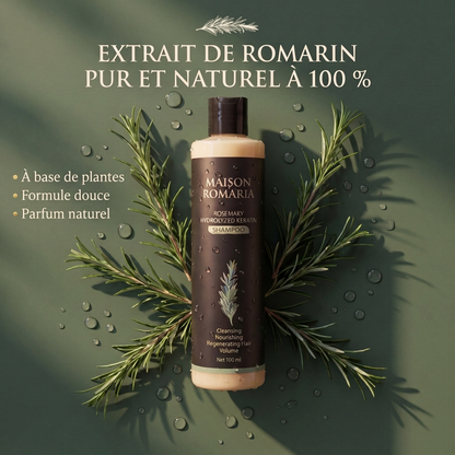 Maison Romaria™ — Shampoing au Romarin pour Cheveux Clairsemés